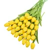 Faux Floral Greenery 31Pcs Tulips Artificial Flower Real Touch Tulipe Flowers Fake Flowers Wedding Decoration Flowers Christmas Home Garden Decor 221010