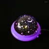 Night Lights Flicker Light Projector Rotating Starry Sky Master Children Kids Baby Sleep Romantic Led Lamp Projection