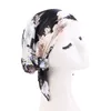 Pre-tied Women Turban Satin Paisley Pattern Muslim Headband Soft Flexib Hair Scarf Chemo Cap Leadies Head Wrap Bandana