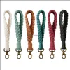 Other Festive Party Supplies Hand Woven Keychain Pendant Diy Cotton Rope Ornament Crochet Key Strap Lanyard Drop Delivery 2022 Home Dhckn