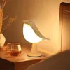Nattljus laddningsbara tre färger magpie aromlampa led kreativ fågel ljus touch kontroll sovrum sovrum bord 20