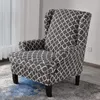 Stol täcker 2 st/set geometric arm king back cover elastic fåtölj wingback wing bäddsoffa sträckskydd singel singel