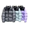 Heren Down Parkas Heren Short Down Jacket Patchwork Fleece Winddicht Herfst Winter Outdoor Warm Zipper Pocket Stand Kraag Doude Homme MA578 221010