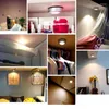 Mini luce a LED per armadio da cucina, armadio, libreria, illuminazione sotto le luci dell'armadio, a batteria, per auto, notte