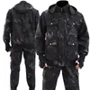 Męskie dresy zimowe ubrania robocze garnitur męski plus aksamit grube bawełniane odporne na mechaniczne mechaniczne spodnie kurtka robocza usługa ubezpieczenia 221010
