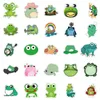 50 PCS grenouille autocollants dessin animé pour adolescents enfants bouteille d'eau Cool étanche décalcomanie pour fille ordinateur portable vélo planche à roulettes téléphone ordinateur guitare