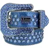 2022 Diseñador Bb Belt Simon Cinturones para hombres Mujeres Cinturón de diamantes brillantes Negro sobre negro Azul blanco multicolor con pedrería brillante como regalo