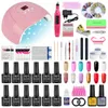 Zestawy do paznokci Zestaw Manicure z UV Lampa Suszarka Suszarka Zestaw Półprzepustny lakier przenośne narzędzia do wiercenia elektrycznego77842893693557