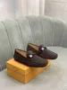 اسم العلامة التجارية للرجال اللباس Drive Drive Gommino Shoes Clemence Cow Leather Walk T0D Leisure Slip-On Size 38-46