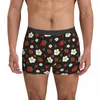 Caleçon mignon Fruit fleur sous-vêtement rouge fraise points imprimer mâles Boxer slip drôle Boxershorts douane grande taille