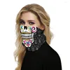 Bandanas 3D Skull Joker Face Bike Mask Neck Gaiter Ciclismo motocicleta Headwear