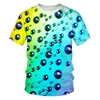 T-shirts pour hommes été impression 3D goutte d'eau T-shirt Harajuku mode sport décontracté grande taille en vrac 6XL