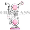 10 tum ￥tervinnare Hookah Glass Bong Oil Rigs Vattenr￶r Bongs Dab Rig Percolator Matrix Heady Water Pipe Bubbler R￶kningstillbeh￶r