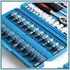 Outils à main Chrome Vandium 46Pcs Socket Bit Tool Set Release Cliquet Poignée Clé Métrique Pour La Réparation De Voiture Drop Delivery 2022 Mobiles Mo Dh5Px