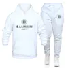 Ensembles de surv￪tement masculin 2022MEN'S SETS AUTUMNE Coton Brand Impression de sweat ￠ sweat de surv￪tement masculin Pantalon Sweat Sports Fashion Casual