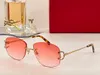 O occhiali da sole da sole di New Designer Womens Linces a oranci ovali di lenti arancione ovale Fashion Ins Net Red Retroless Glass all'ingrosso da sole Lunette2860319