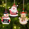 Décorations de Noël Pendentifs d'ange de Noël Artisanat en bois pour la maison Année 2022 Cadeaux pour enfants