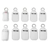 Party Favor Sublimation Blanki napełnione Neoprene Hand Sanitizer Holder Cover Chapstick Holders z brelokiem dla 30 ml klapki pojemniki RRE14912