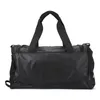 Duffel Bags Мужская сумка для плеча путешествовать кожаная мода пешком большой мини -черный спортивный кемпинг