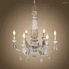 Pendant Lamps American Country Living Room Wooden Chandelier Personality Retro Old Duplex Villa Club Lighting