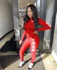 2024 Designer Femmes Survêtements Coton Jogger Costumes Marque Automne Hiver Vêtements Casual Deux Pièces Ensembles Rose Imprimé À Manches Longues Sweatsuits Tenues Pull Pantalon 8683-2