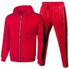 Tracksuits voor heren Spring Sportswear stuk Hoodie Pants Sports Pak Sweater Zipper kleding maat SXL G221011