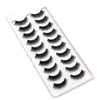 FALSE EYGRASS 5 PAIRS REAL FAKE MINK 3D Natural Lashes Soft Eyelash Extension Makeup Kit Cilios