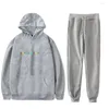 Herrhoodies ger aldrig upp Set Autumn Winter Men/Womens Hooded and Pants Streetwear Pullovers Svettspårar 9