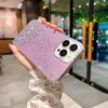 Luxury Confetti Sequin Star Soft TPU Cases For Iphone 15 14 Plus Pro Max 13 12 11 XR XS X 8 7 6 Bling Shinny Foil Glitter Starry Transparent Girls Drop Glue Clear Phone Cover