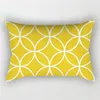 Pillow 30x50cm Yellow Black Polyester Pillowcase Sofa Home Decoration Sunflower Geometric Cover Living Room Bedroom Case