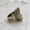 Cluster Anelli Uomo Ragazzi Egiziano L'occhio di Horus Anello Vintage Acciaio inossidabile Massone Illuminati Triangolo Anelli massonici Punk Biker Gioielli L221011