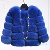 S-3XL Mink Coats Women 2022 Invierno Top Fashion Fur Pink Fur Coat Elegante espeso tibia