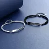 Link Bracelets Mobius Anel Casal Bracelet Couples de luxo de ponta para homens e mulheres tecidos à mão