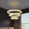 Chandeliers Nordic Design Led Crystal Lighting Lustre Hanging Lamp Living Room Home Decor Light Fixtures Luminaire