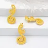 Collier boucles d'oreilles ensemble Animal Antler motif pendentif 24K plaqué or pour les femmes noël saint valentin fête cadeau