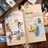 Geschenkpapier 100 Blatt schöne Schulbedarf Tagebuch Dekoration Retro-Stil Journal Aufkleber Karte Papier DIY Scrapbook Aufkleber Tasche