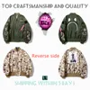 Top Craftsmanship Mens jackets Shark mens Star Spots designers coat Varsity co-branding Stylist storm ghosts Military style Camouflage jacket Baseball wear J1-15