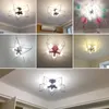 Lampadari Lampadario moderno a LED per la cameretta dei bambini, casa, camera da letto per ragazze, lampada da soffitto a stella rosa, decorazione nordica per interni