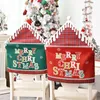 Christmas Decorations Year 2022 Santa Claus Hat Chair Cover For Home Table Ornaments Navidad Noel Xmas Gifts