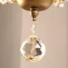 Lustres Lustre En Cristal De Style Industriel Pour Salon Hall Rustique Fer Pendentif Lampe Chambre Cuisine Cottage Bougie Suspension Lumière