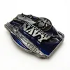 B￤lten Western Cowboy Navy Scratch Resistant Zink Eloy Personlighet Casual Belt Buckle Men and Women samma stil