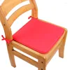 Oreiller chaise carrée coussin de siège coquille remplissage salle à manger avec attaches antidérapant salle à manger école tapis de bureau