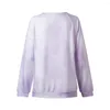 Damen Hoodies Tie Dye Farbverlauf Sweatshirt Frauen O Hals Langarm Für Teenager Mädchen Lose Fit Pullover Tops Freizeit Party Top