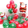 12 -дюймовый рождественский латексный воздушный шар Санта -Клаус Шалоны снежинки Рождественский воздушный шар TH0568