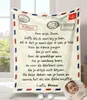 Blankets Fleece Blanket To My Daughter Son Wife Custom Birthday Gift Idea Airmail Letter Throw Positive Encourage Gifts