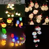 Cordes LED bande 3m guirlandes lumineuses père noël et bonhomme de neige intérieur maison décoration de noël lumière blanc chaud multicolore