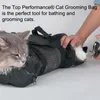 Capas de assento de carro para cachorro para banho de corte gato gato pesado malha saco de serviço preto helicisão de unhas Pet outras pessoas