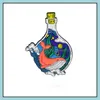 Alfileres Broches Broche personalizado Glaciar Botella Ballena Onda En forma de esmalte Pin Insignia de moda Hombres Mujeres Bolso Encanto Accesorios de joyería A Dhzql