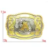 Bälten Western Belt Buckle Zinc Alloy Electricating Process Animal Type Plus Letter Cowboy Rodeo Small Gold Men and w