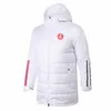 Sport Club Internacional Parkas masculinas de inverno pré-jogo com capuz casaco de algodão de inverno com zíper completo lazer esporte ao ar livre moletom quente